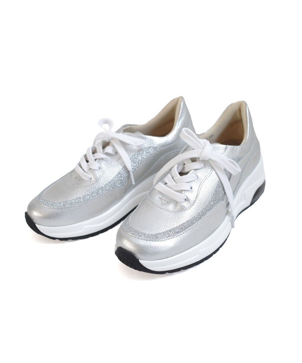 Pointer 日本製 本革厚底スニーカー 