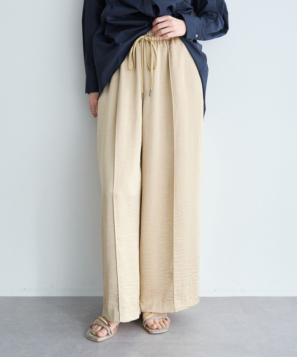 YECCA VECCA ヴィンテージサテンイージーパンツ 