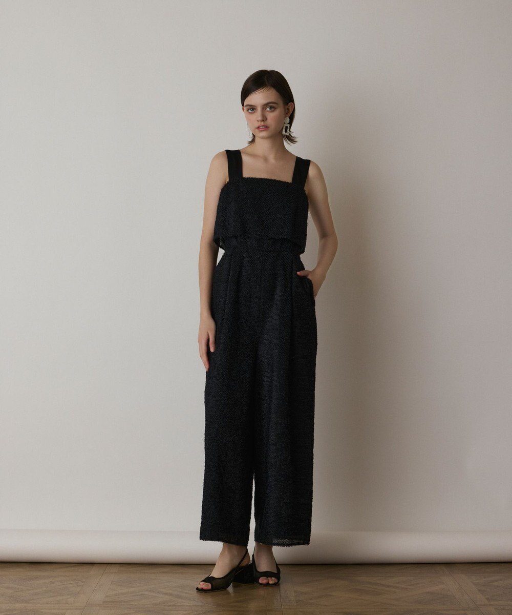 GRACE CONTINENTAL カットジャガードサロペット 