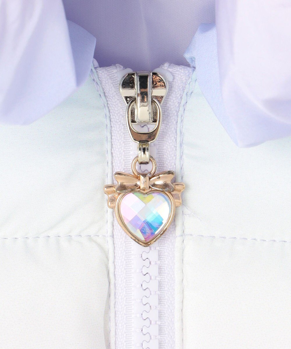 ANY KIDS 【フード取り外し/洗濯機可能】中綿フリル リボンコート 