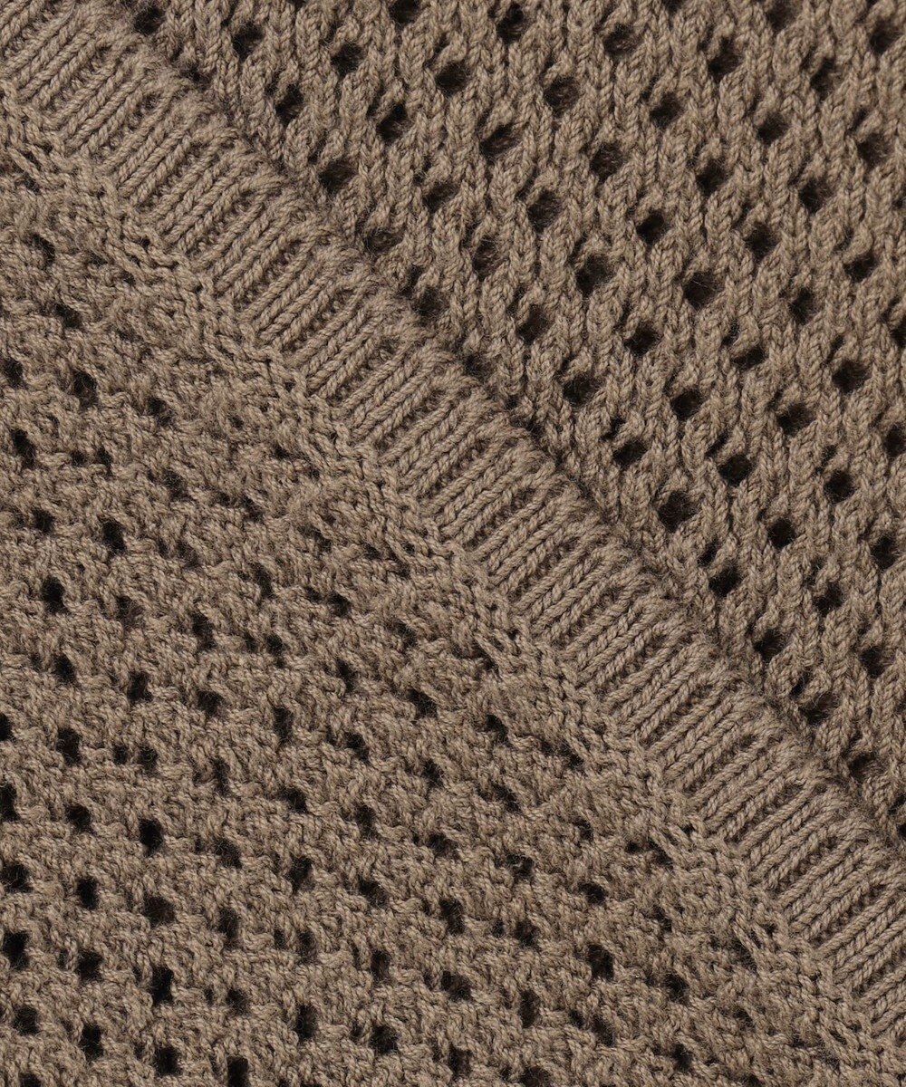 J.PRESS YORK STREET 【UNISEX】テープヤーンメッシュ カーディガン 