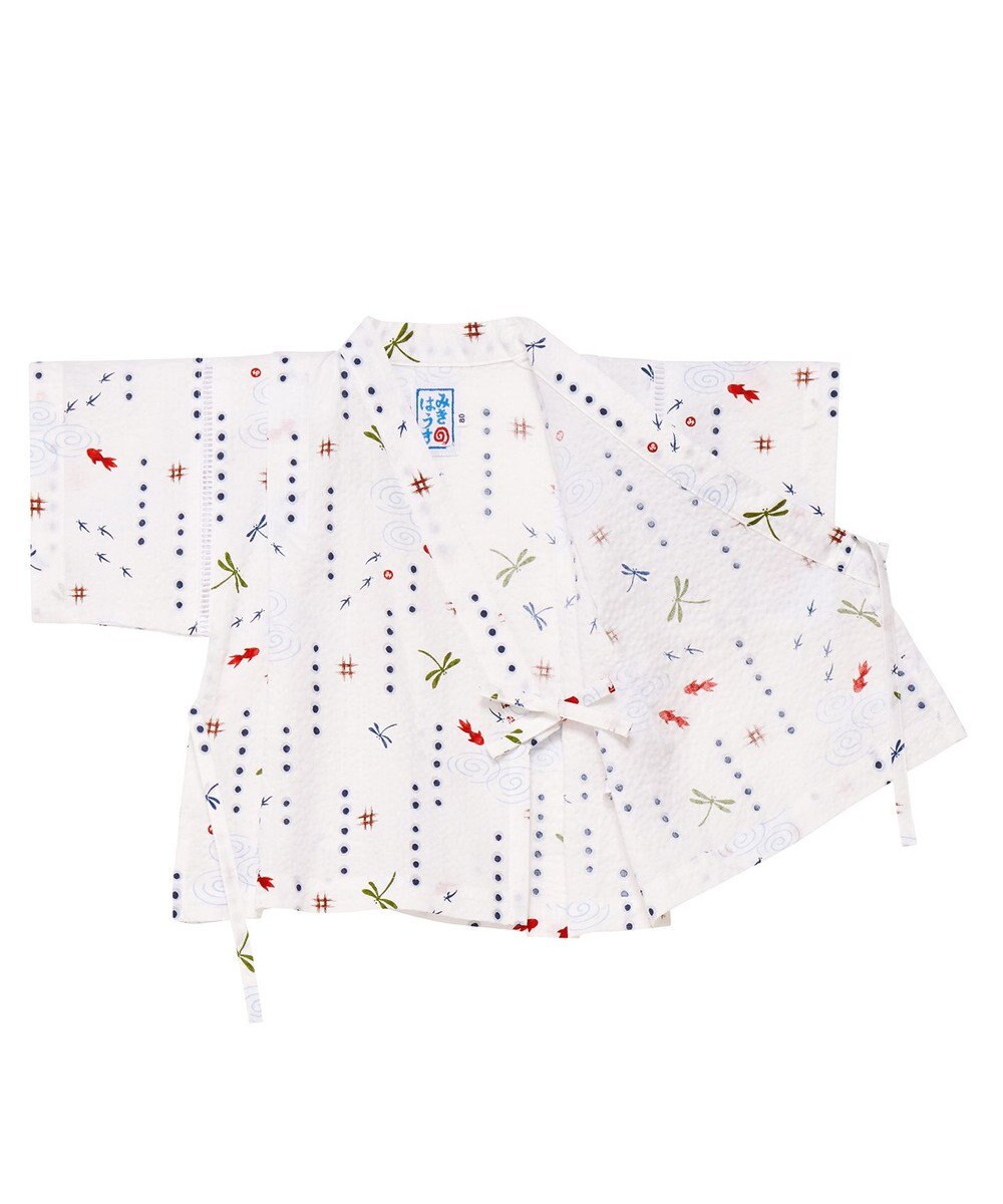 MIKI HOUSE HOT BISCUITS 【ミキハウス】【80-150cm】 金魚・とんぼ和柄の甚平スーツ 