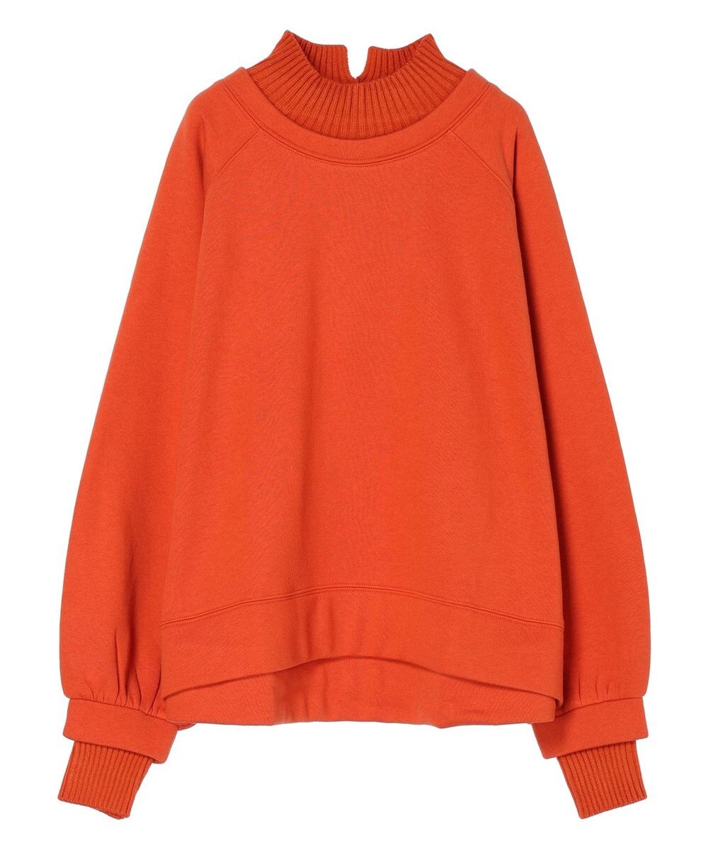 Green Parks 裏起毛ニットリブドッキングプルオーバー 