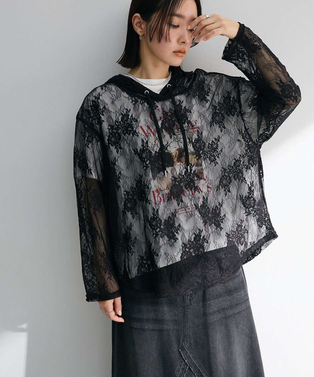 Green Parks ・ＳＵＧＡＲ　ＳＰＯＯＮ　シアーレースフーディー 