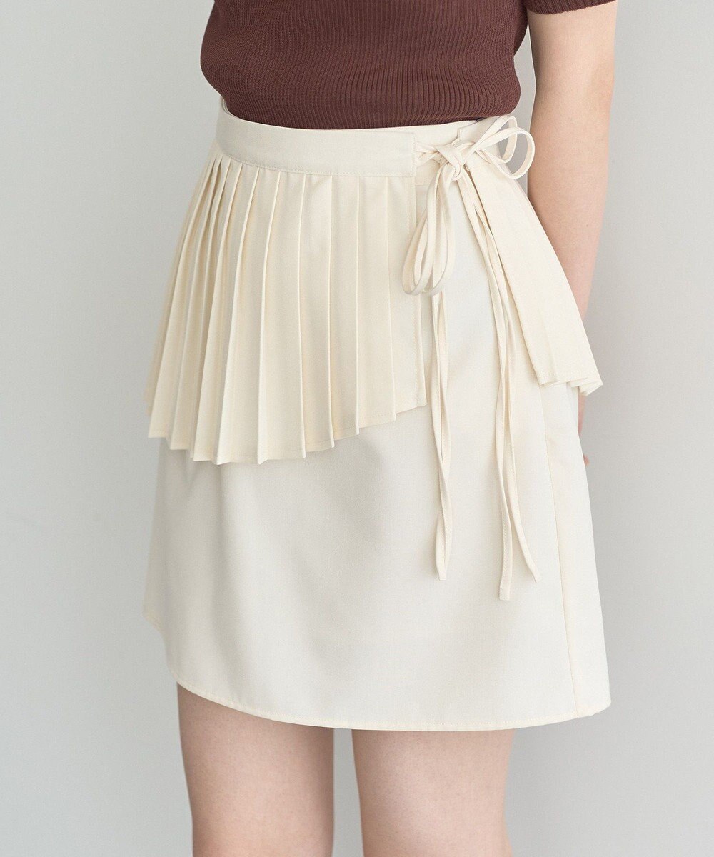 earth music&ecology ＳＥＴ２点プリーツラップスカート＋ミニスカート 