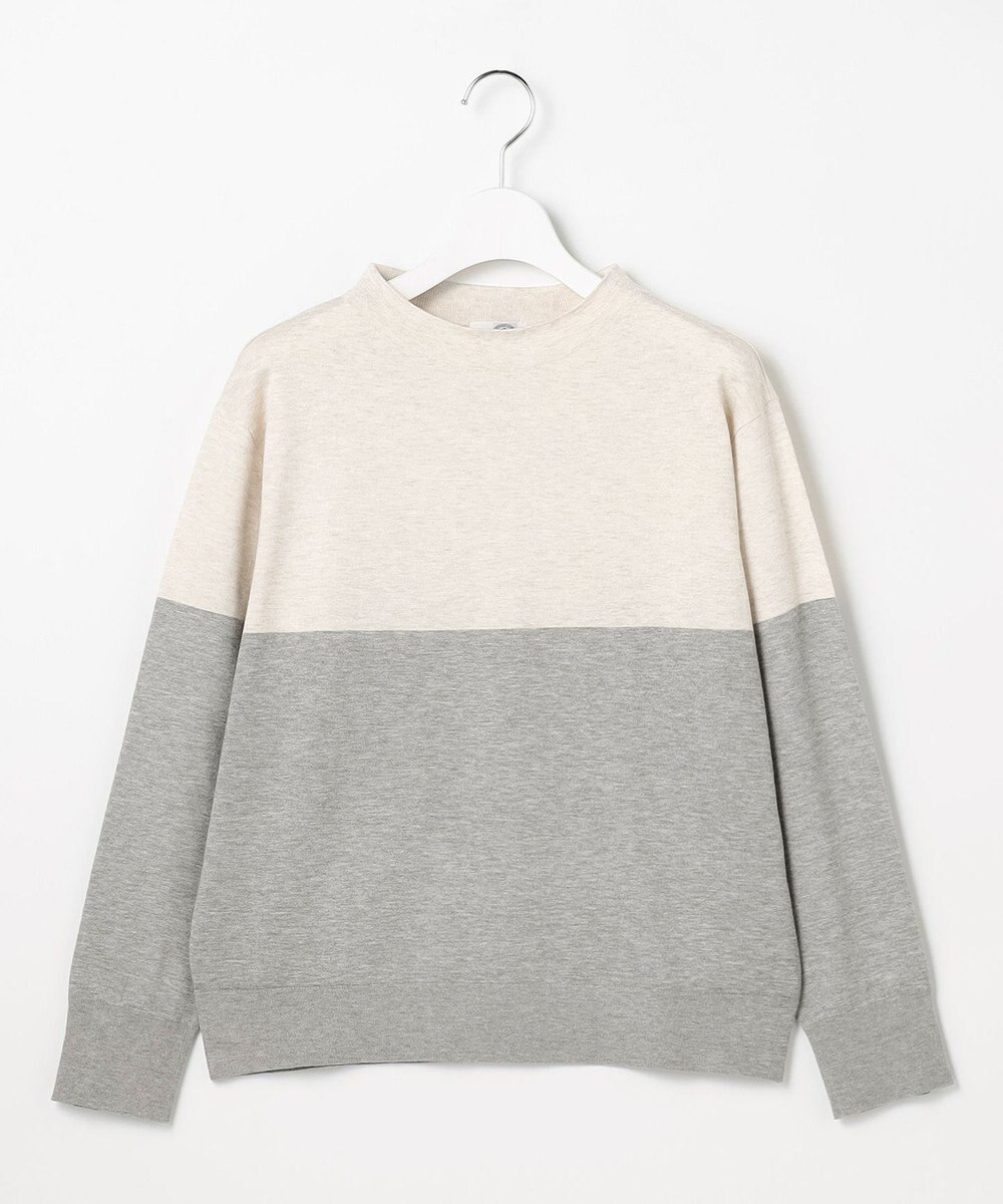 J.PRESS LADIES L Vis/Peスパーク カラーブロッキング ニット 