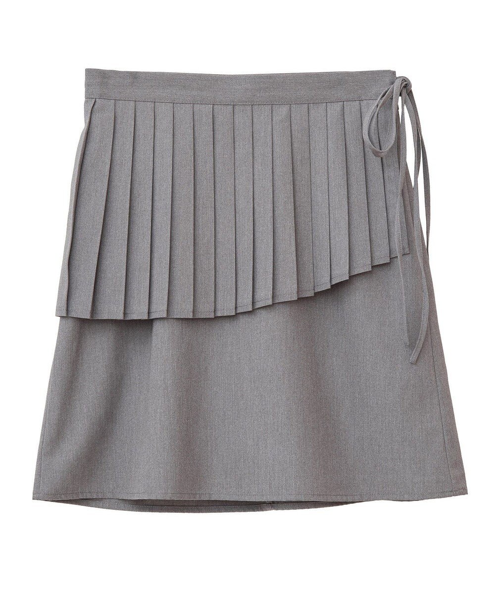 earth music&ecology ＳＥＴ２点プリーツラップスカート＋ミニスカート 