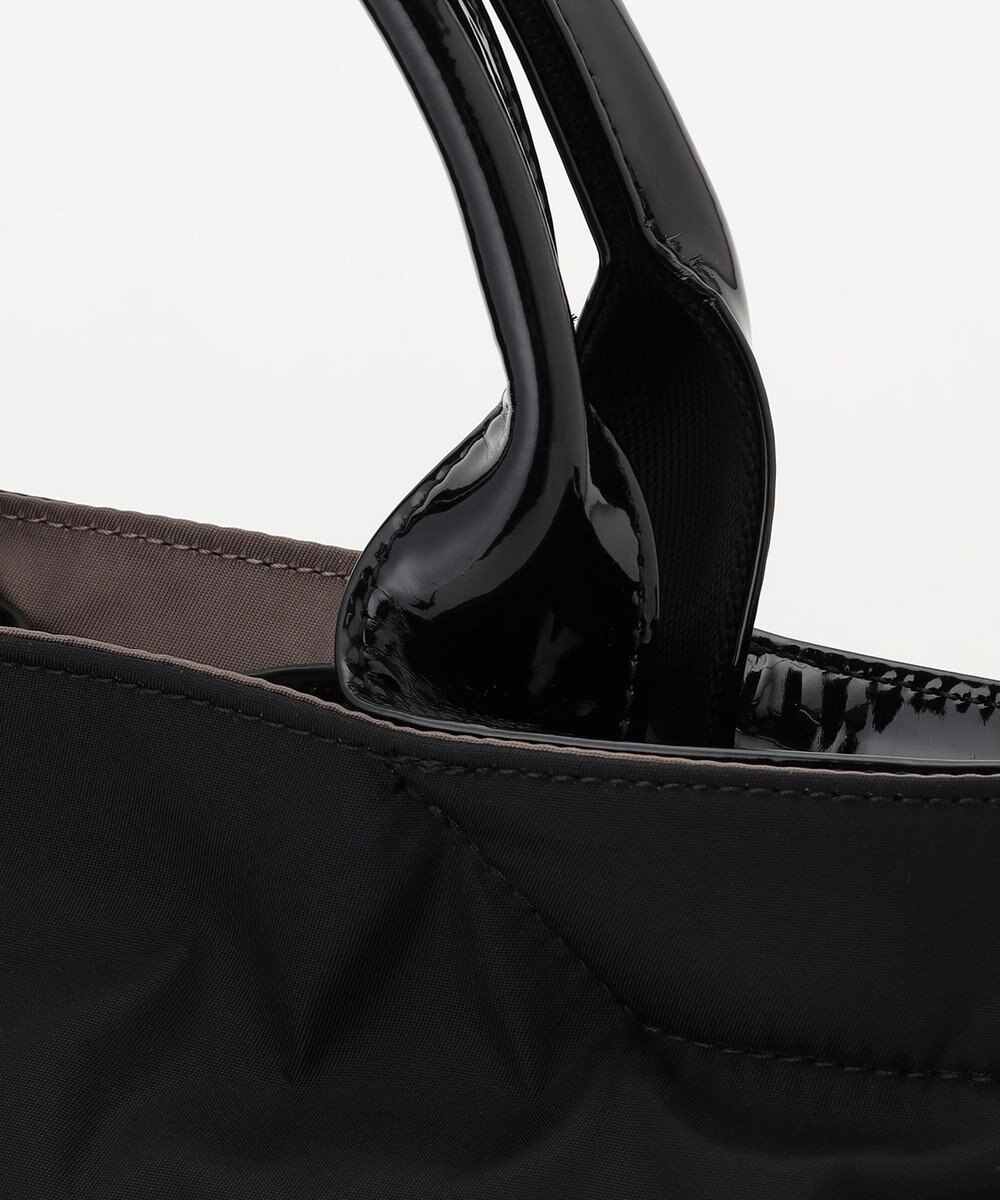 LA BAGAGERIE ツイルナイロン×エナメル 2WAYトートバッグ Sサイズ 