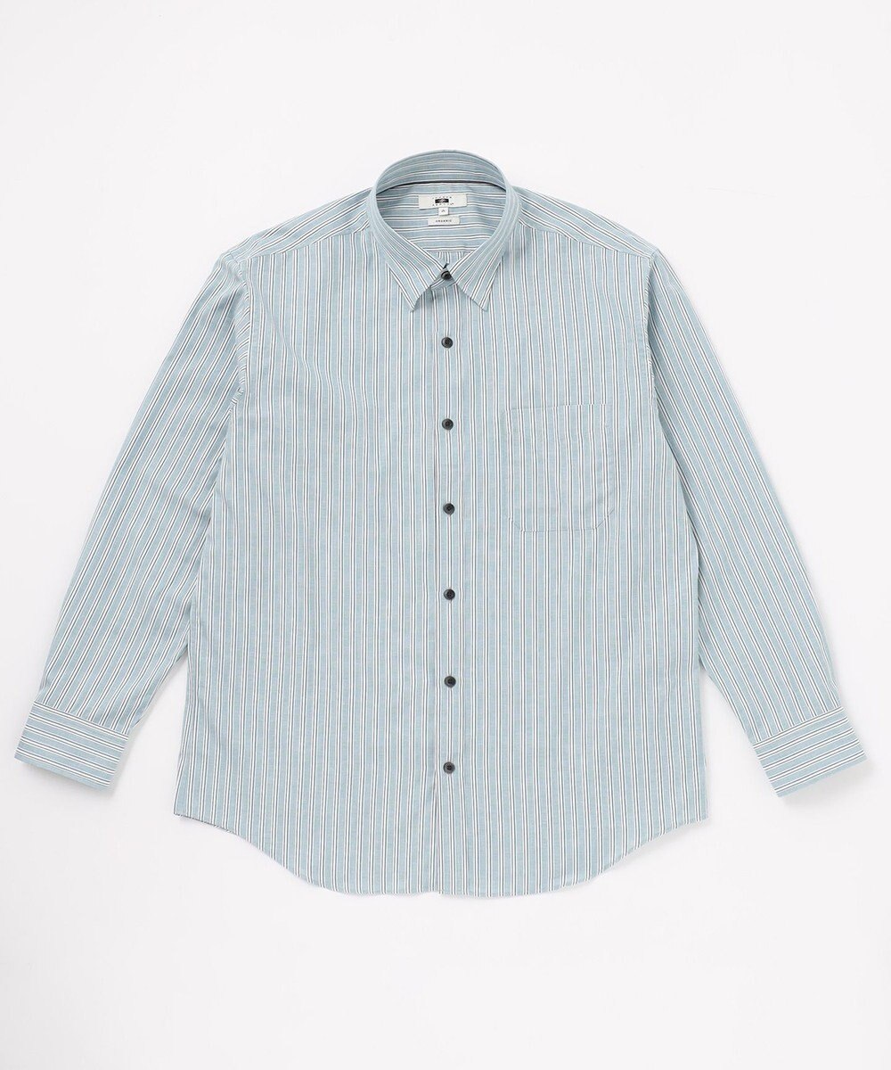 JOSEPH ABBOUD 【キングサイズ】JOE COTTONシャンブレーサテンストライプ シャツ 