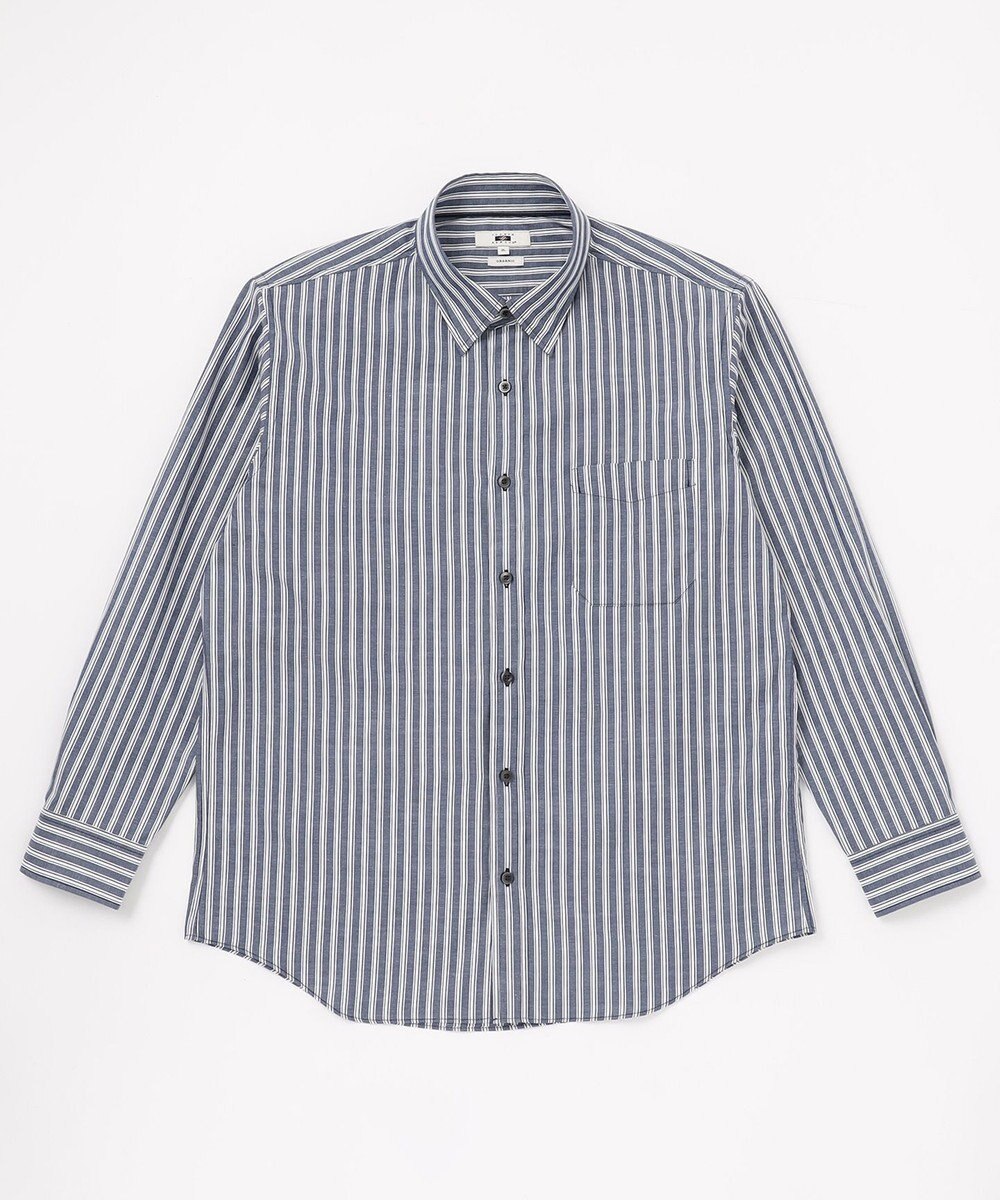 JOSEPH ABBOUD 【キングサイズ】JOE COTTONシャンブレーサテンストライプ シャツ 