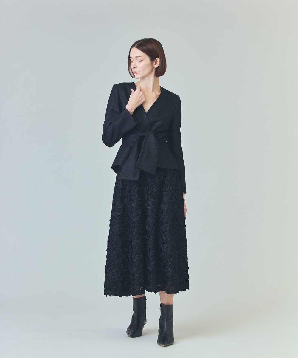 GRACE CONTINENTAL テープ刺繍レーススカート 