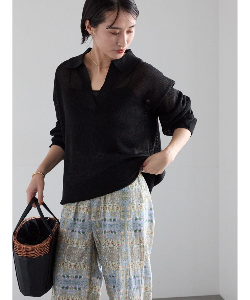 Te chichi メッシュスキッパーポロニット 