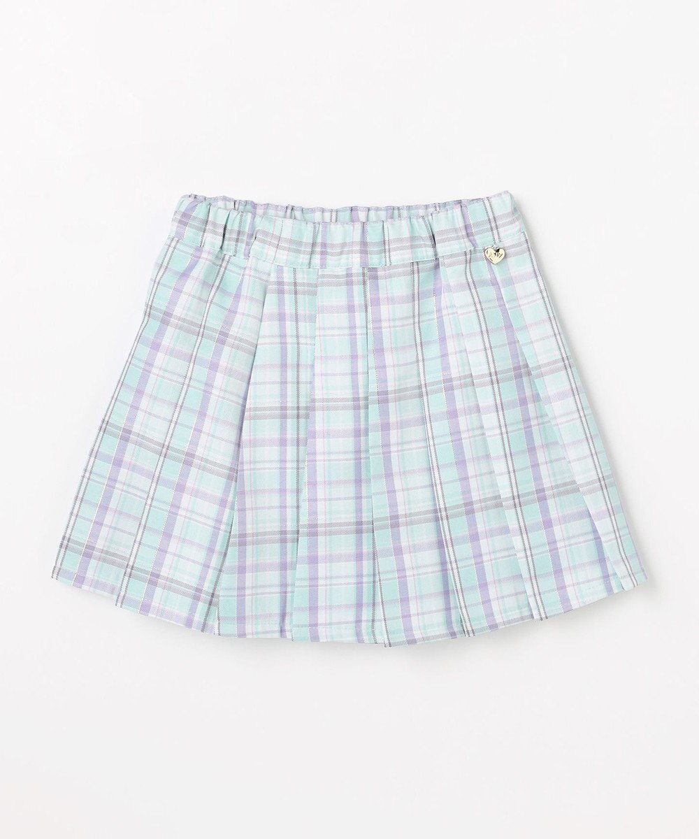 ANY KIDS チェックプリーツスカパン 