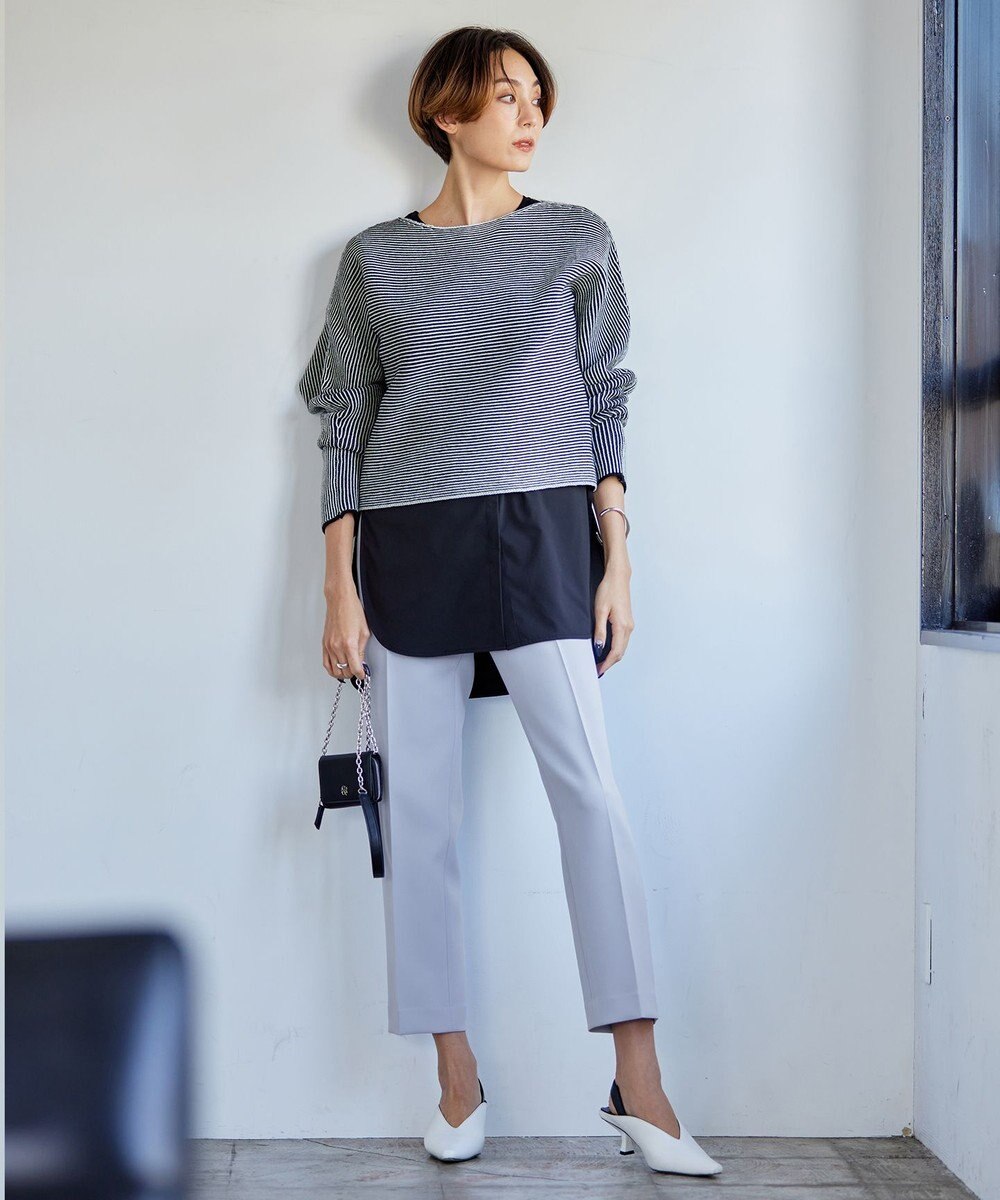 ICB 【洗える】トリプルクロスツイル スティックパンツ 