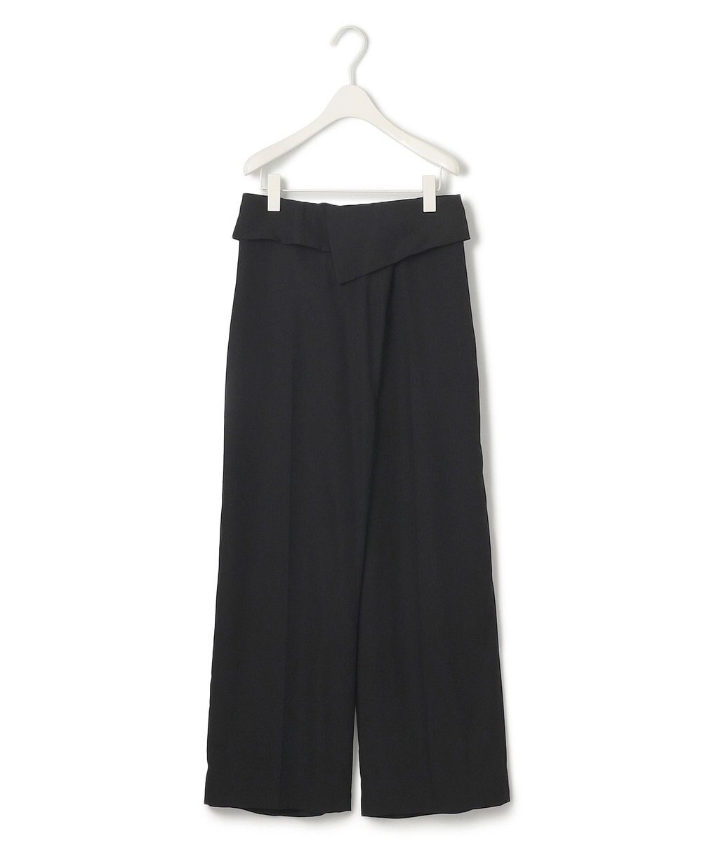 ICB L 【UVケア・接触冷感・速乾・防シワ・洗える】 FluidBackSatin デザインワイドパンツ 