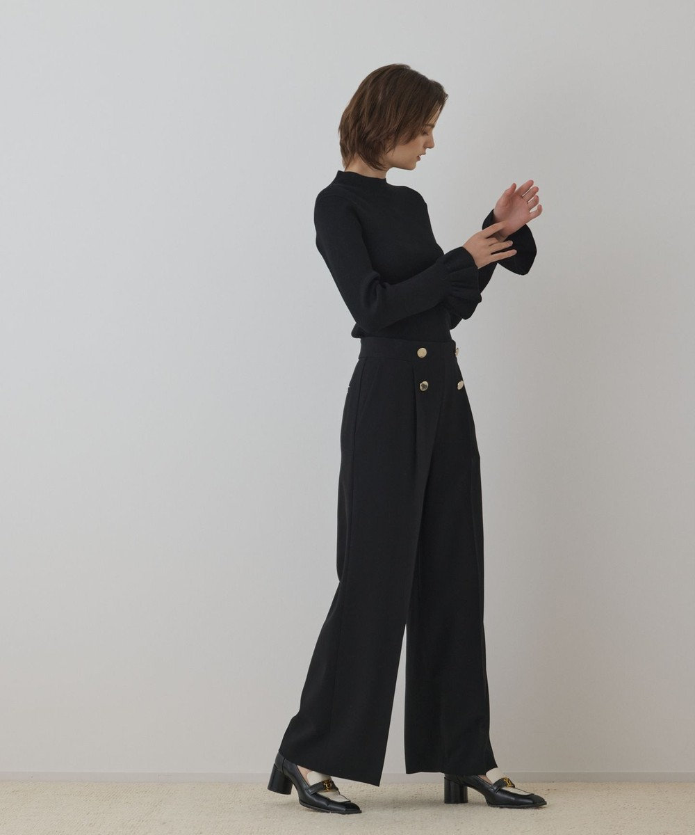 GRACE CONTINENTAL ラメリブニットトップ 