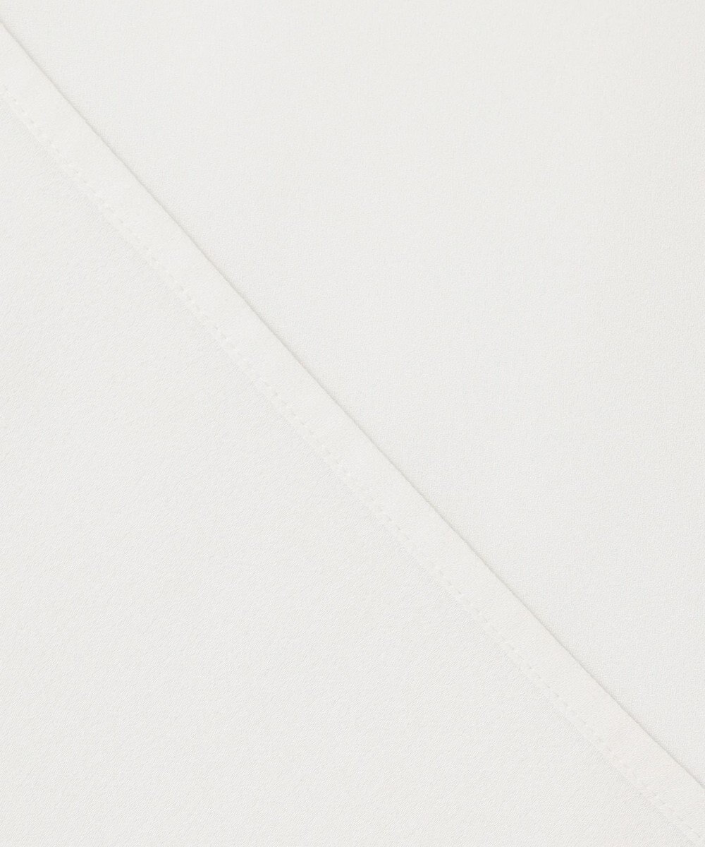 23区 【洗える】バックサテンアムンゼン パール釦 バイカラー ブラウス 