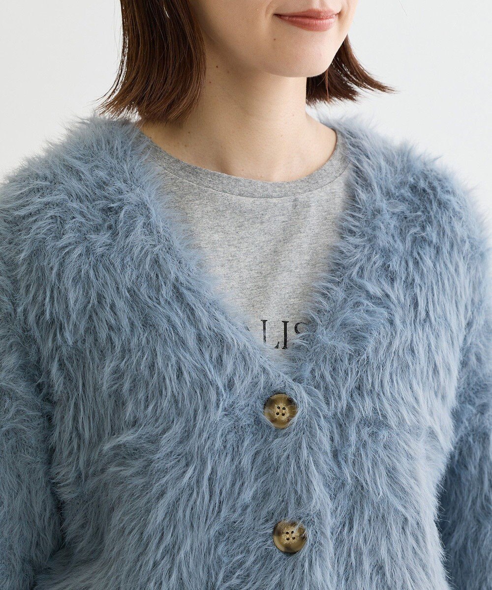 Green Parks ・Ｐｅｔｉｔ　Ｆｌｅｕｒ　シャギーニットカーディガン 