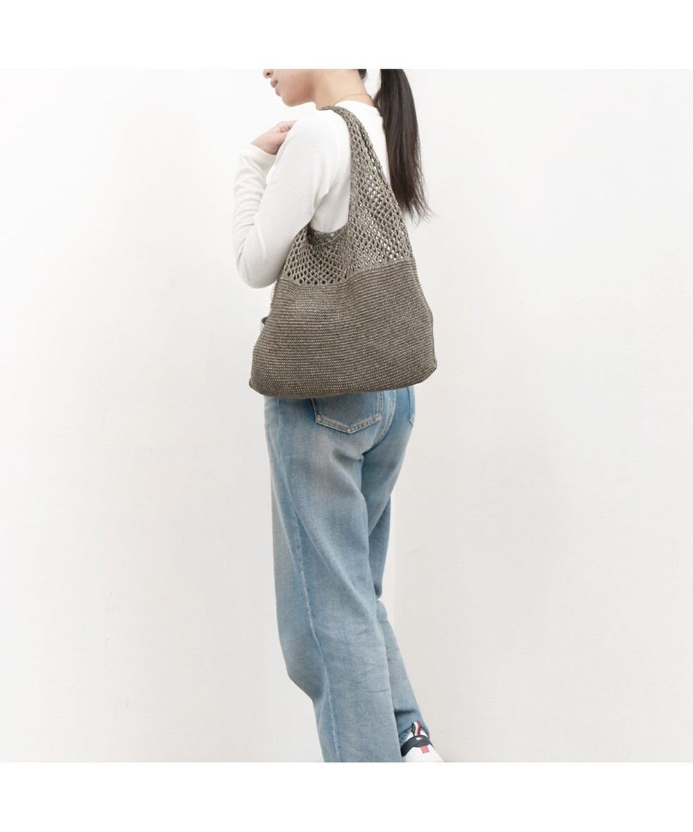 UNBILLION カシュカシュ cachecache / メタリック糸ホーボーバッグ 