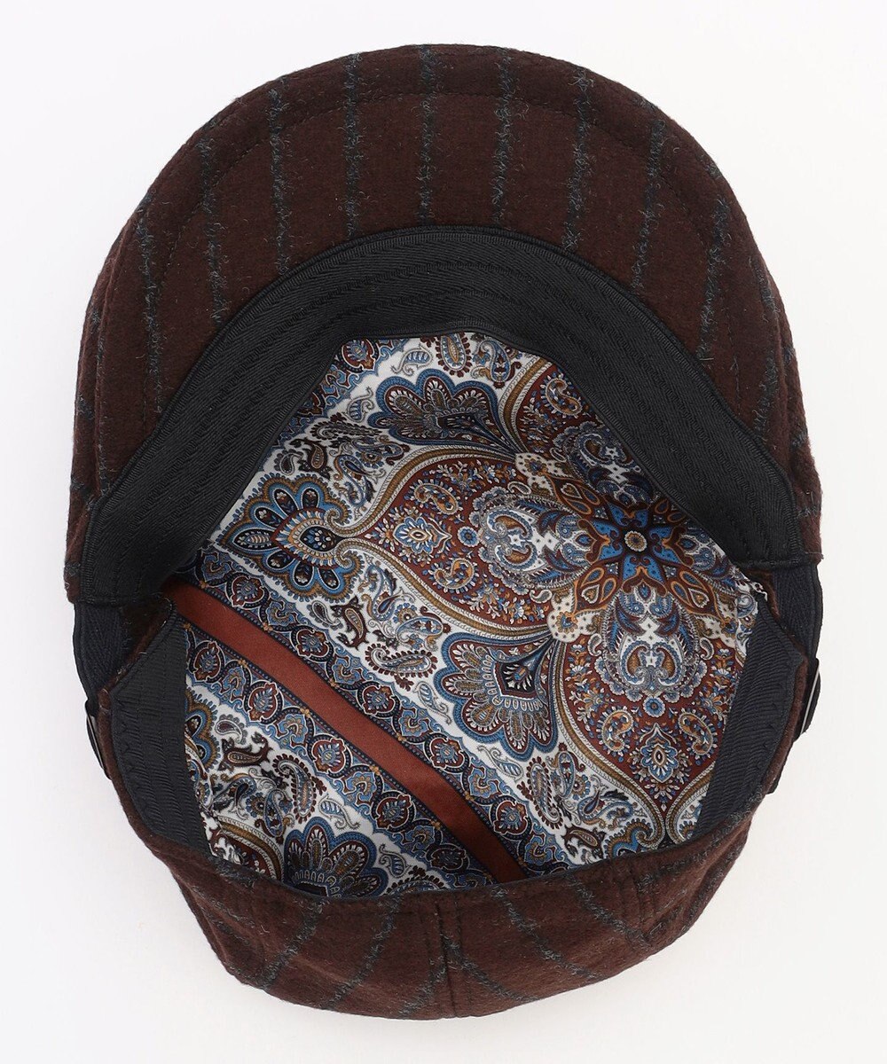 JOSEPH ABBOUD 【サイズ調整可】ワイドチョークストライプハンチング 