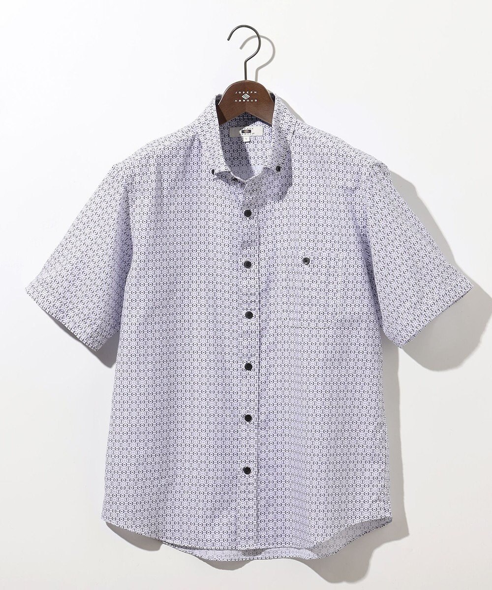 JOSEPH ABBOUD 【キングサイズ・サスティナブル】ジオメットリックパターン シャツ 