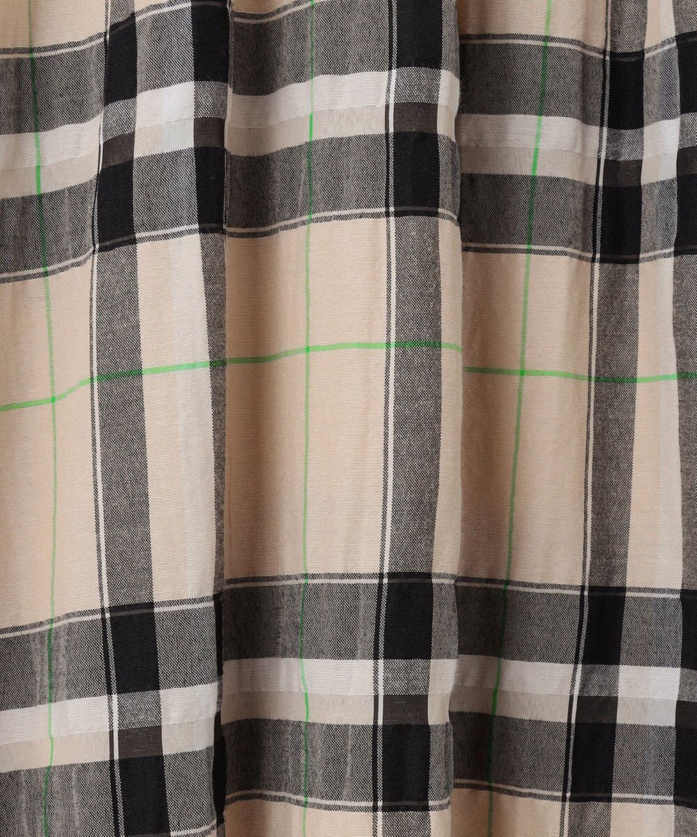 自由区 【カタログ掲載・洗える】シアーブライトチェック ワンピース 