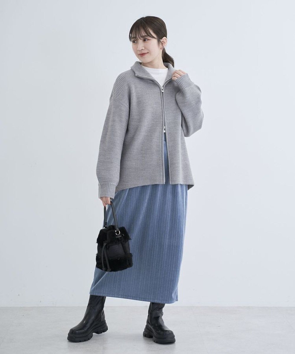 Green Parks ラメベロアＩラインスカート 