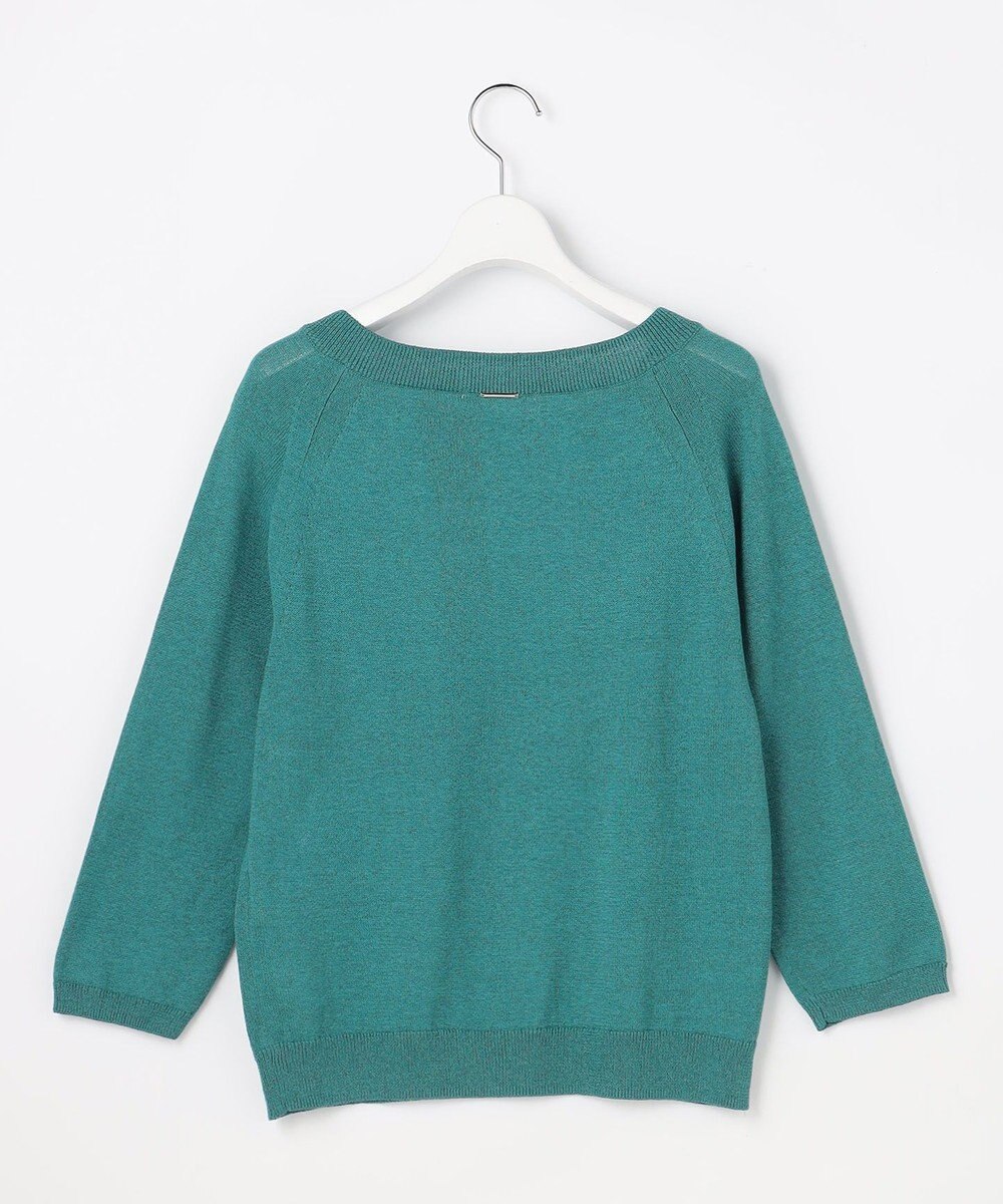 自由区 【アンサンブル対応】ペーパーコットンスクエアネックニット プルオーバー 