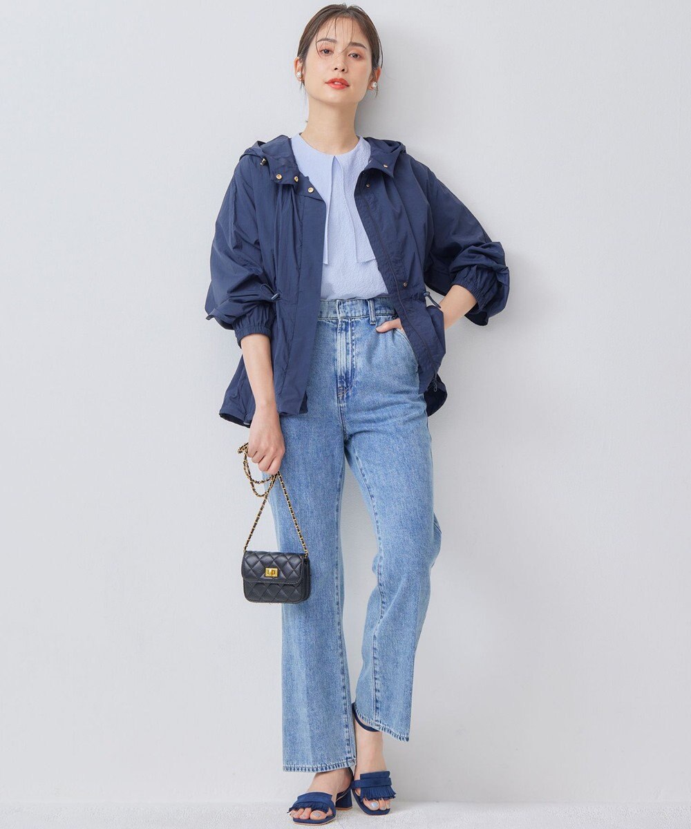 組曲 L サッカーストレッチ 襟付きブラウス 