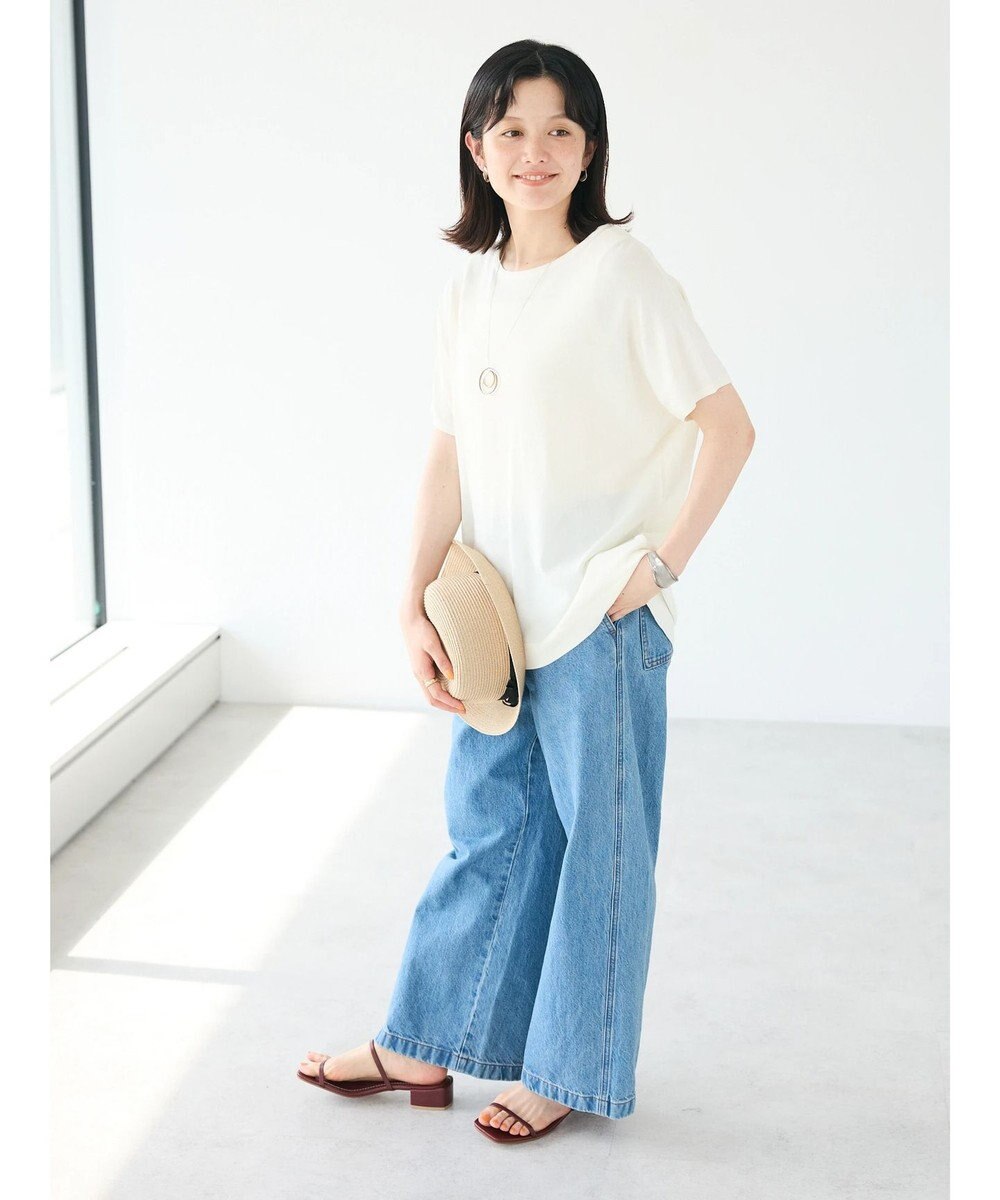 CRAFT STANDARD BOUTIQUE UVカット/接触冷感/洗える/ 半袖ニットプルオーバー 