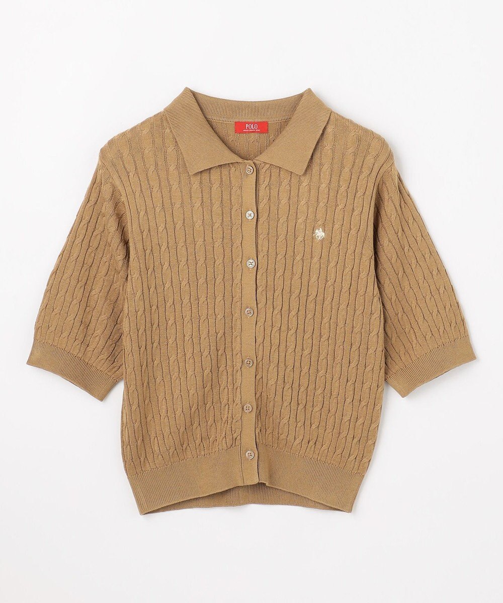 ANY 【POLO BCS別注】ケーブルニットポロ 