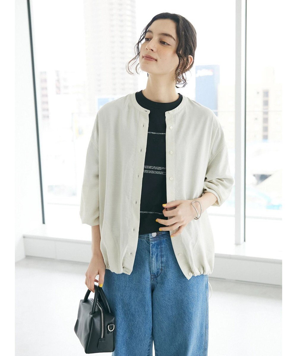 CRAFT STANDARD BOUTIQUE レーヨントロミ羽織りシャツ 