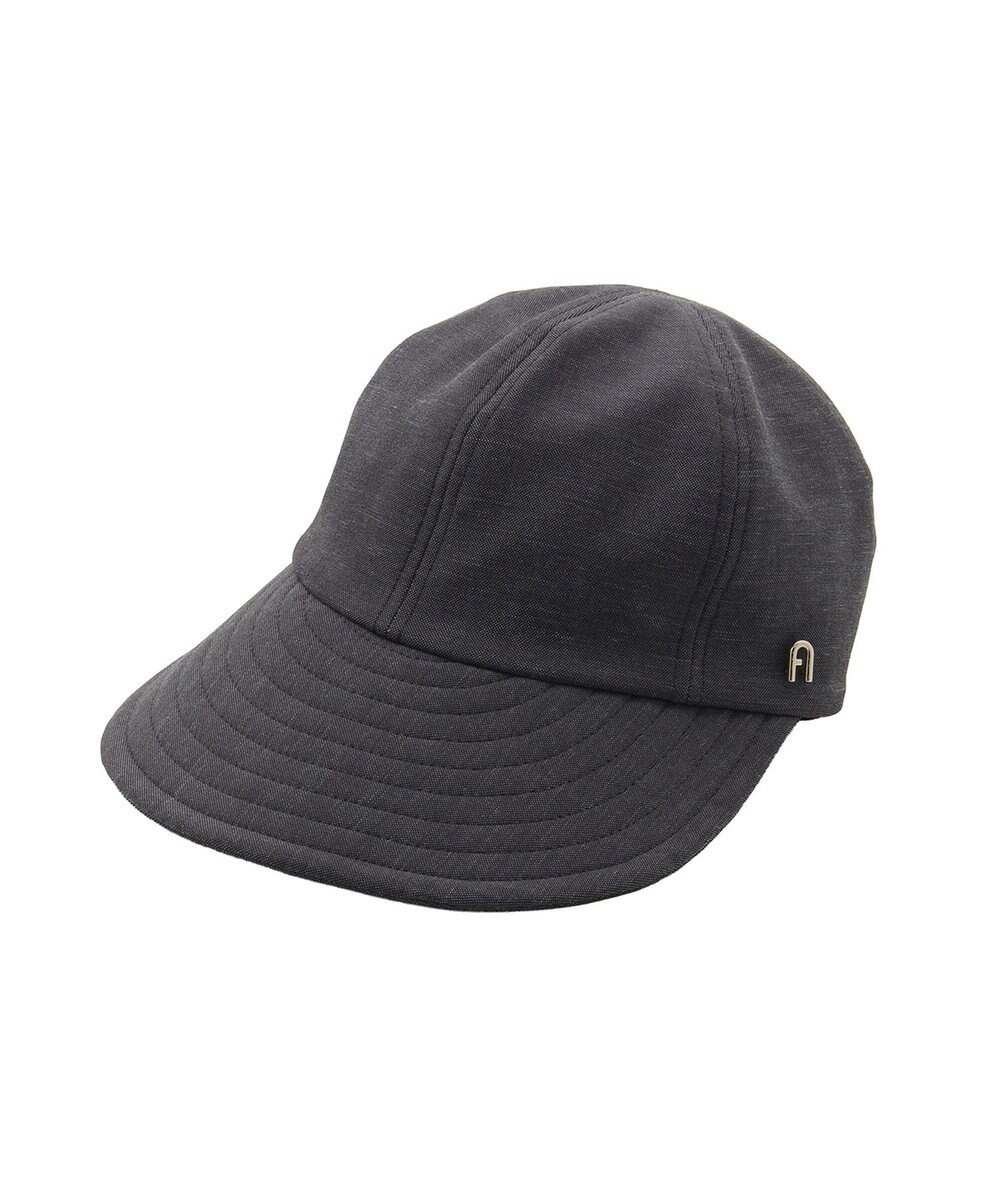 MOONBAT 【遮光100％/遮熱/UVカット】FURLA(フルラ)アーチロゴ ロングつば キャップ 帽子  手洗い可能/日本製 