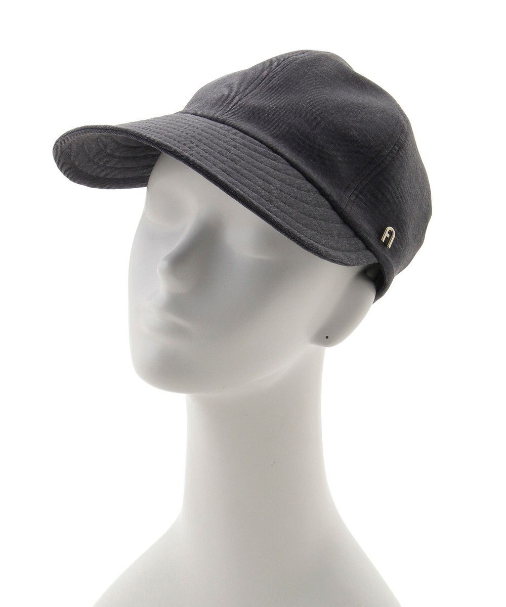 MOONBAT 【遮光100％/遮熱/UVカット】FURLA(フルラ)アーチロゴ ロングつば キャップ 帽子  手洗い可能/日本製 