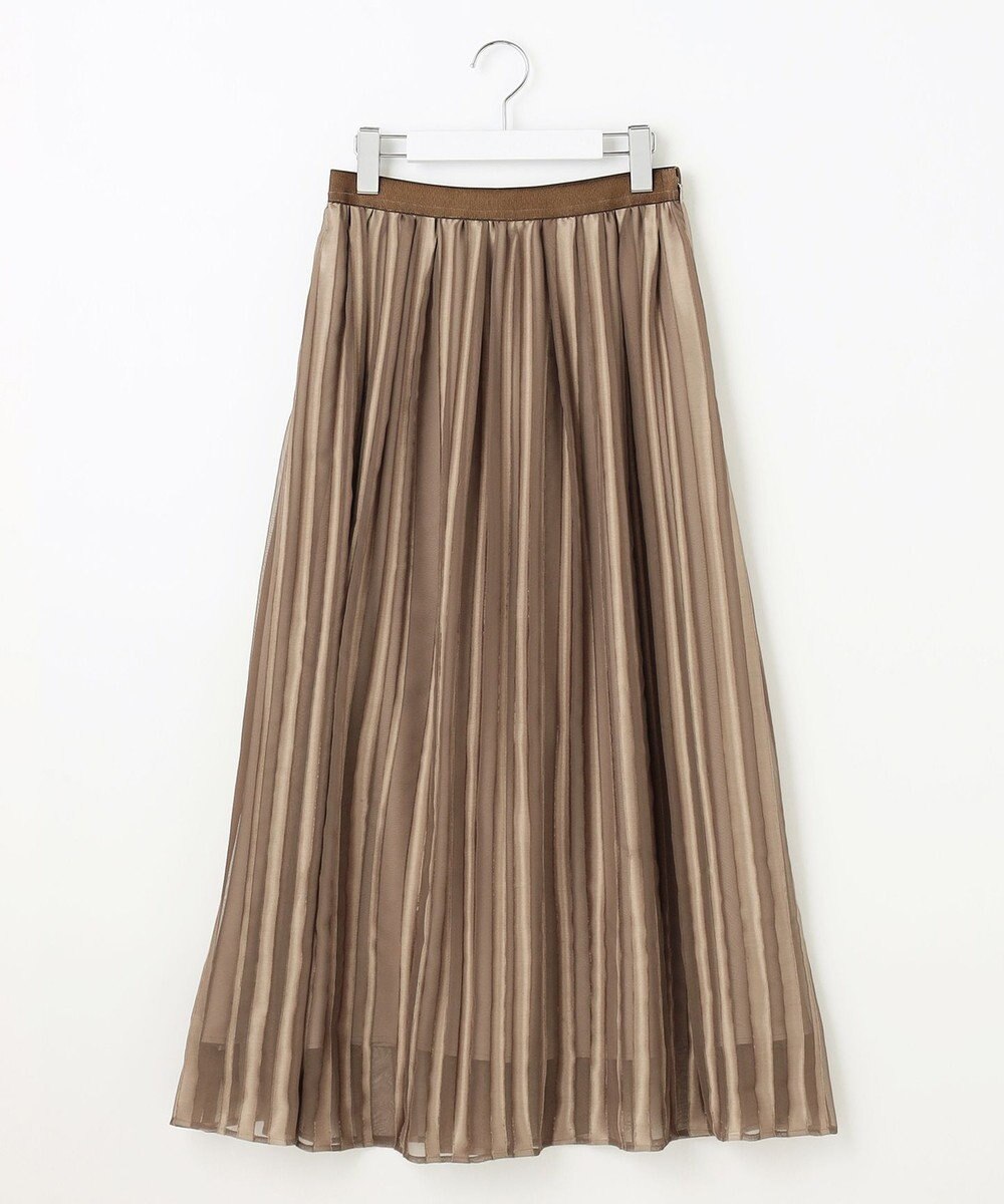 自由区 【XSサイズ～/洗える/セット可】オパールストライプ ランダムタックスカート 