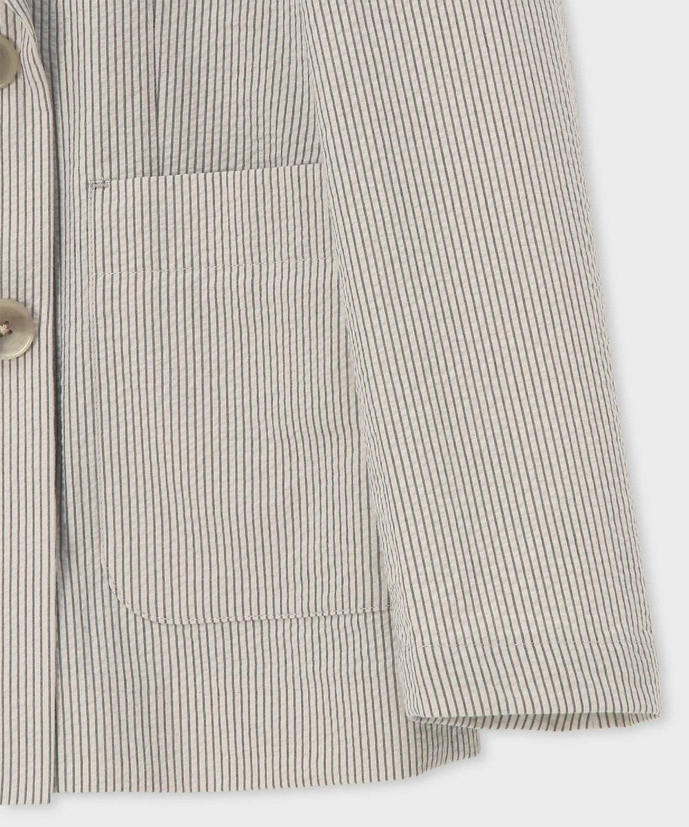 Paul Smith ストライプ シアサッカー ダブルブレスト ジャケット 