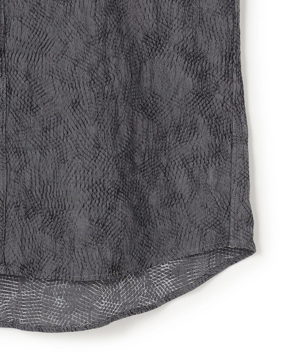 JOSEPH HOMME アブストラクトジャガードストレッチ　レギュラーカラーシャツ 