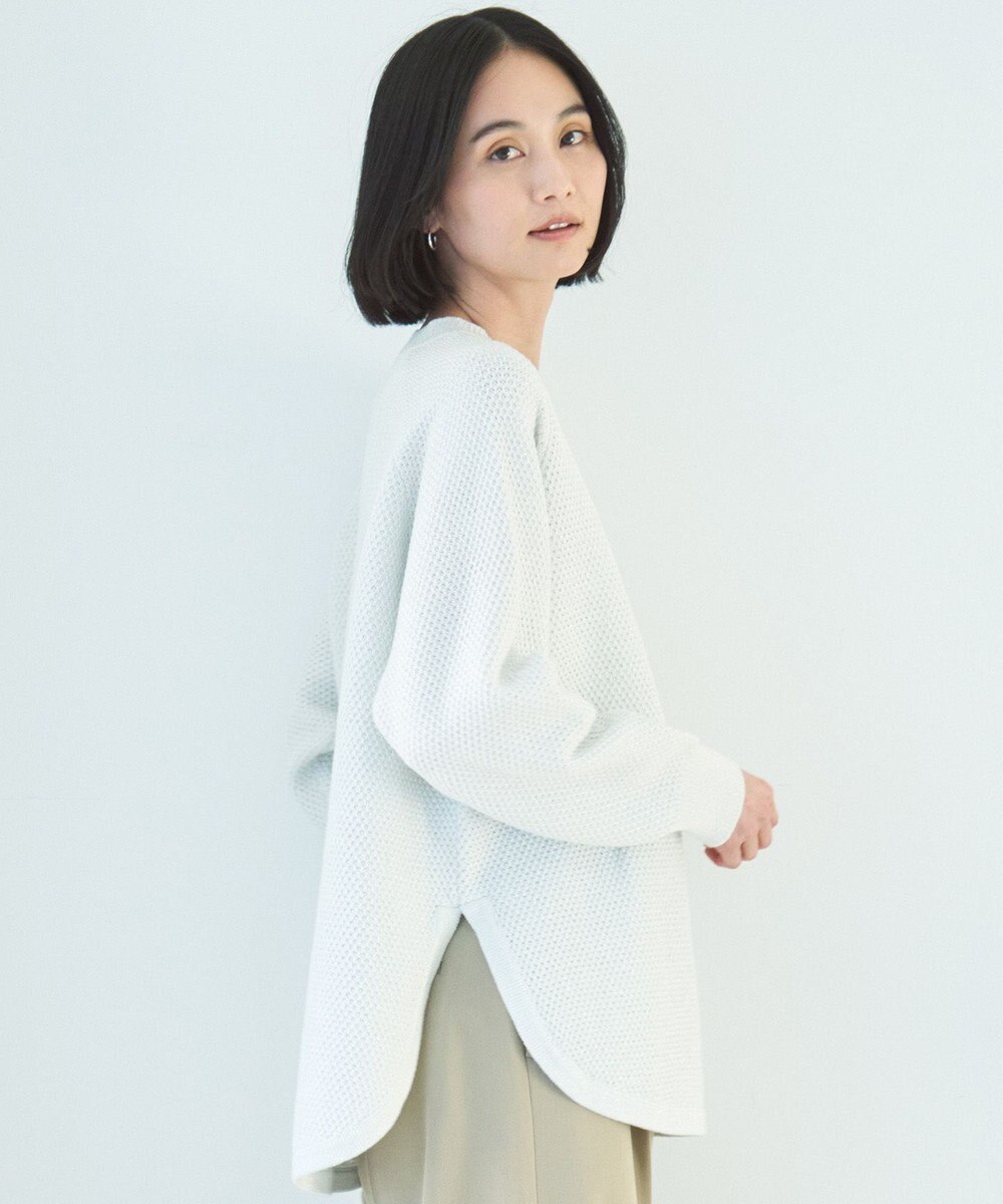 UNFILO ラメリンクス ラウンドテールニット 