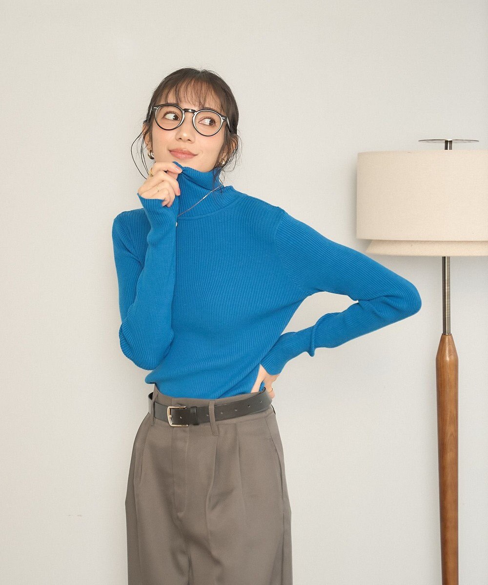 WEGO 【手洗い可】タートルネックニット 