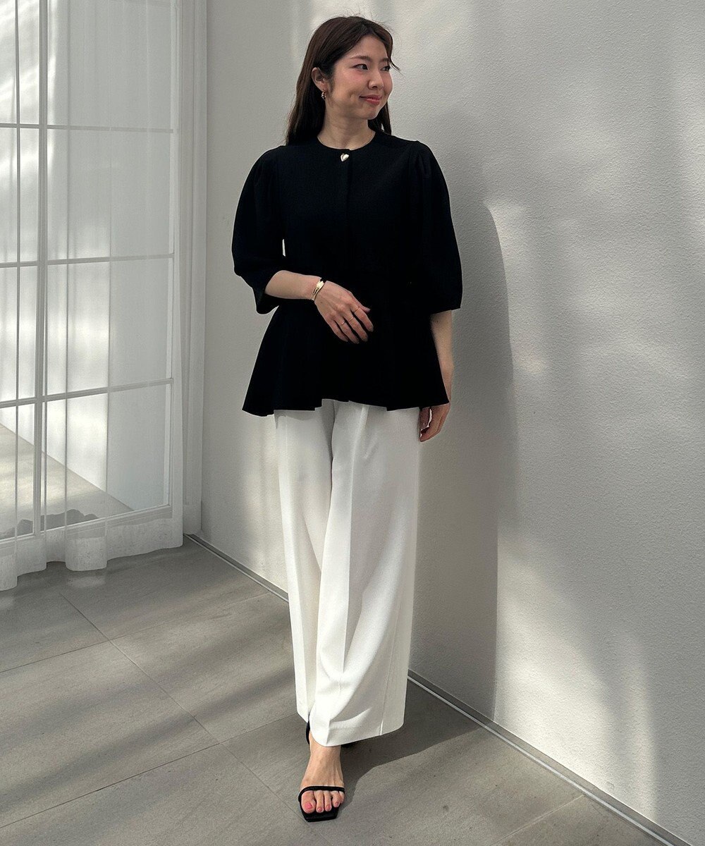 UNFILO 【11サイズ展開】 BEAUTY MOVE タックワイドパンツ 