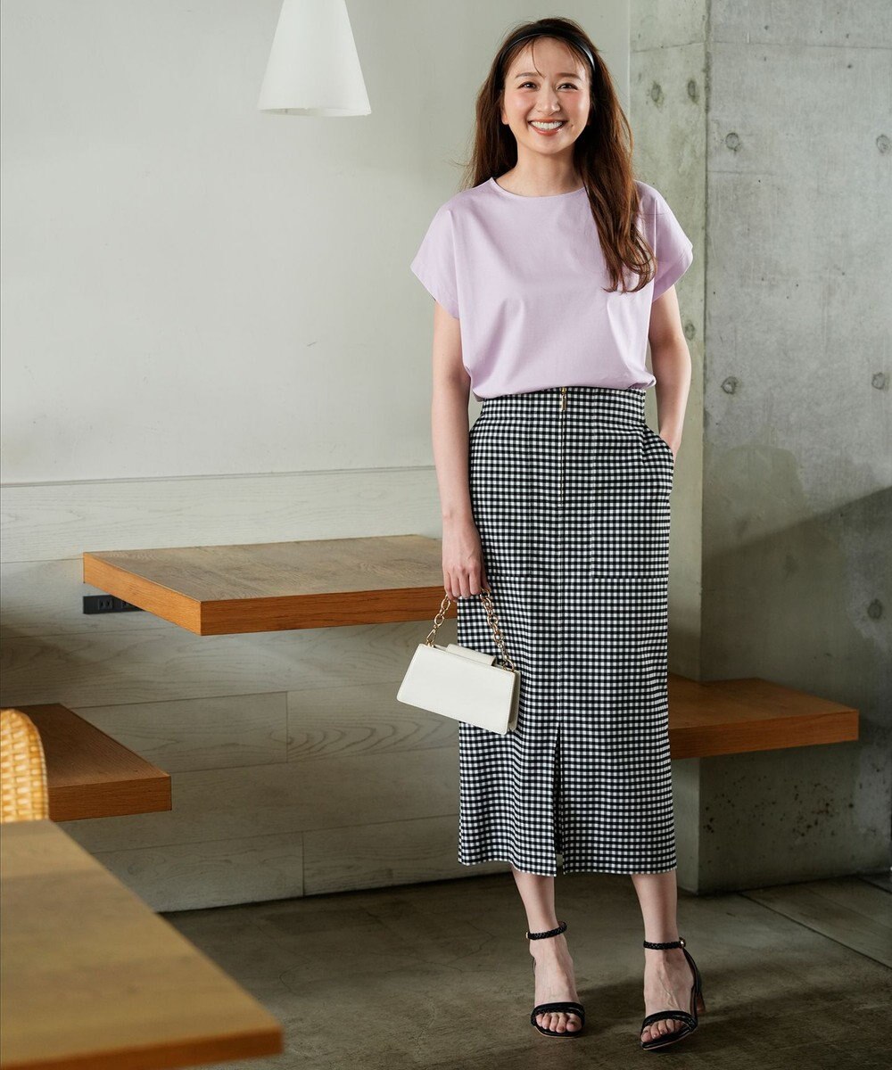 ANY SIS 【シルクタッチさら魅せTシャツ】後ろコクーン プルオーバー 