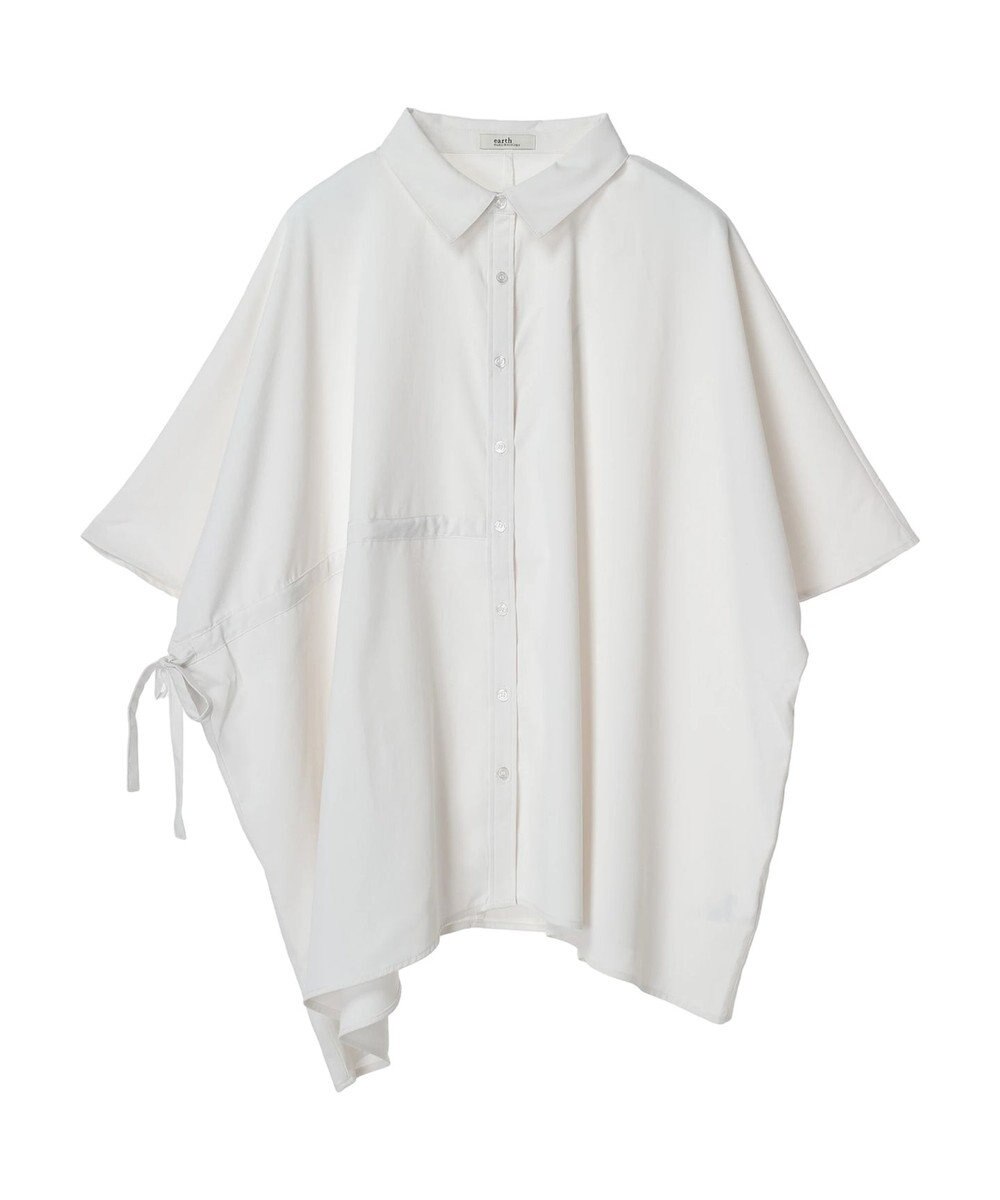 earth music&ecology アシメギャザーシャツ 
