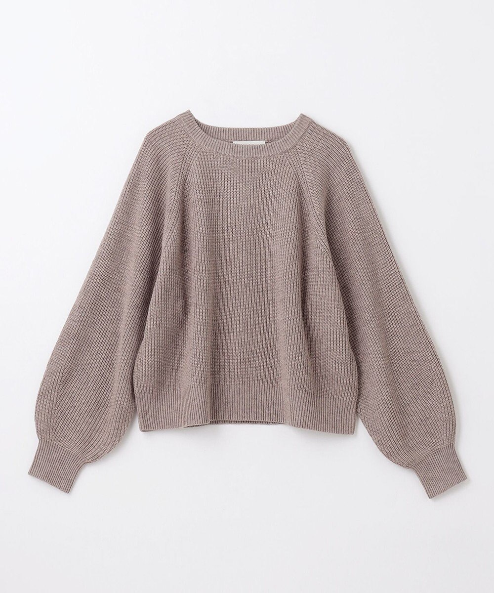 ANY 【洗濯機可】ウールブレンドクロップドニット 