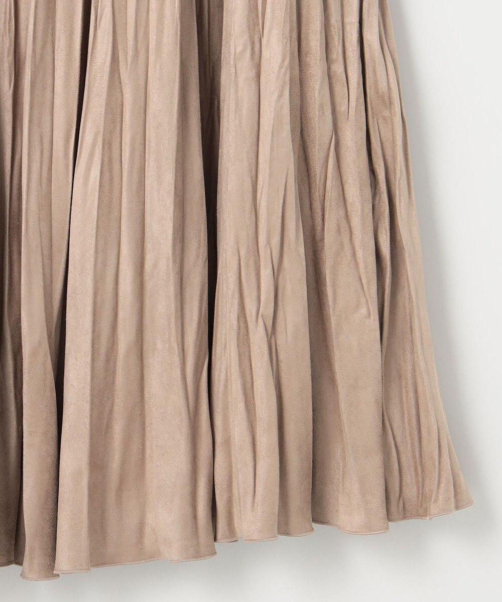 J.PRESS LADIES ライトマイクロスエード プリーツ スカート 