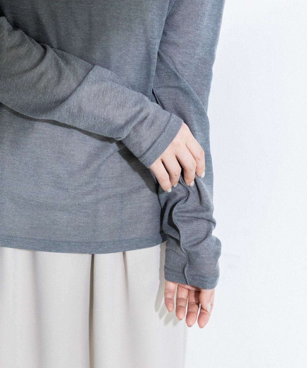 Green Parks シアーリブタートルプルオーバー 