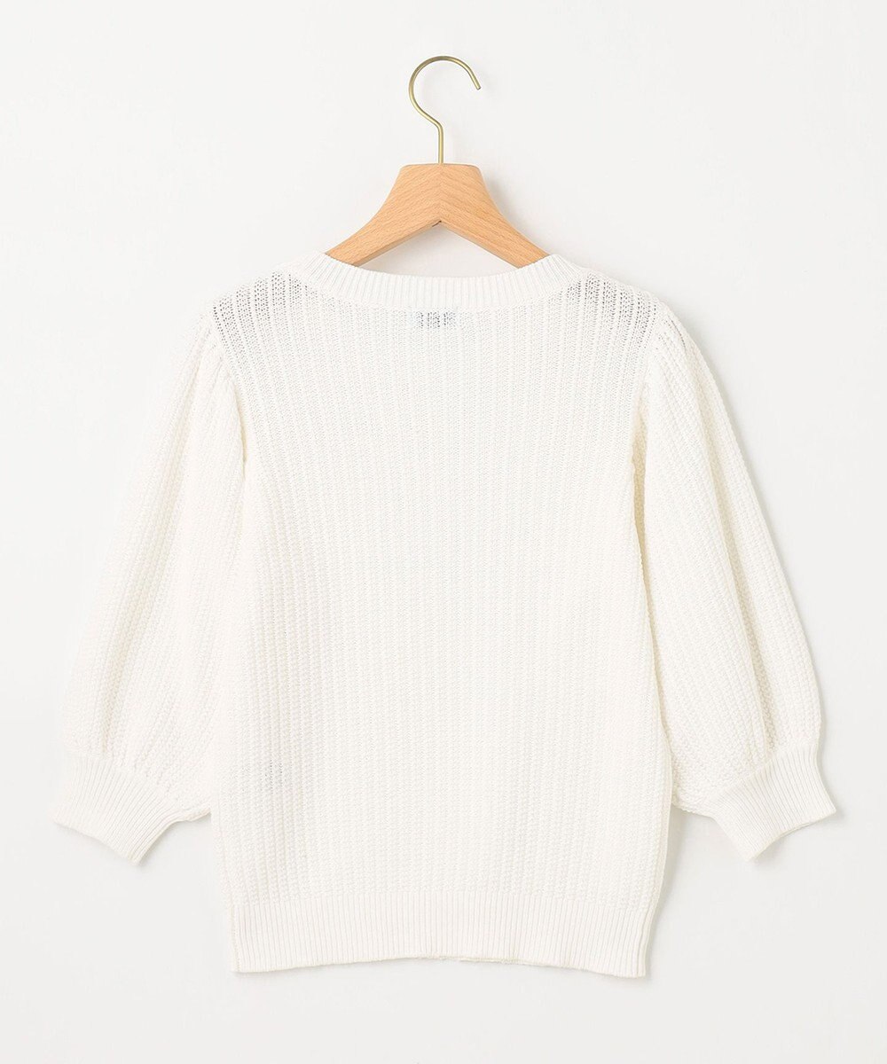 組曲 L 【洗える】CHAIギャザースリーブ ニット 