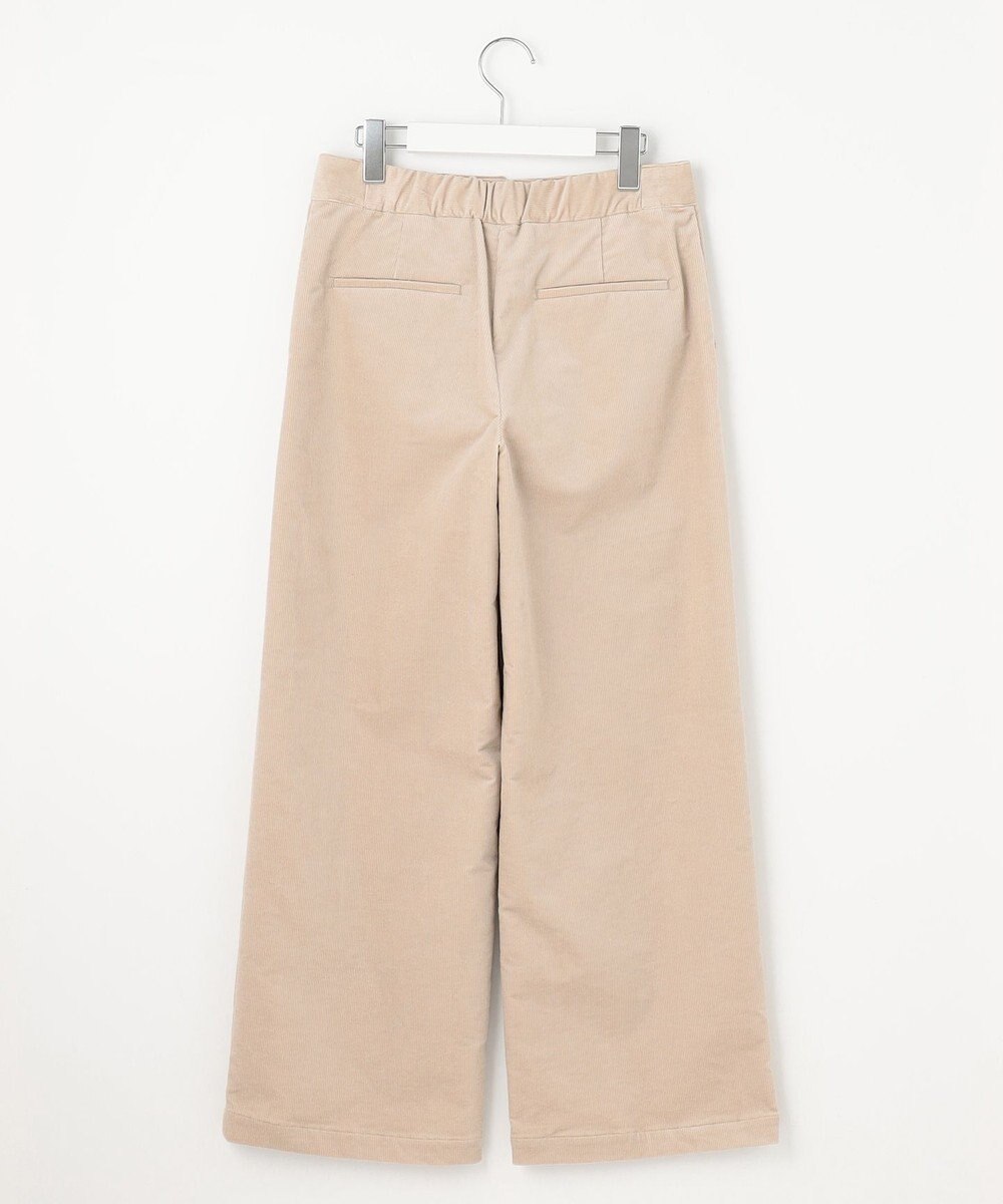 J.PRESS LADIES 【洗える】ハイブリッドAIRDUROY ワイド パンツ 