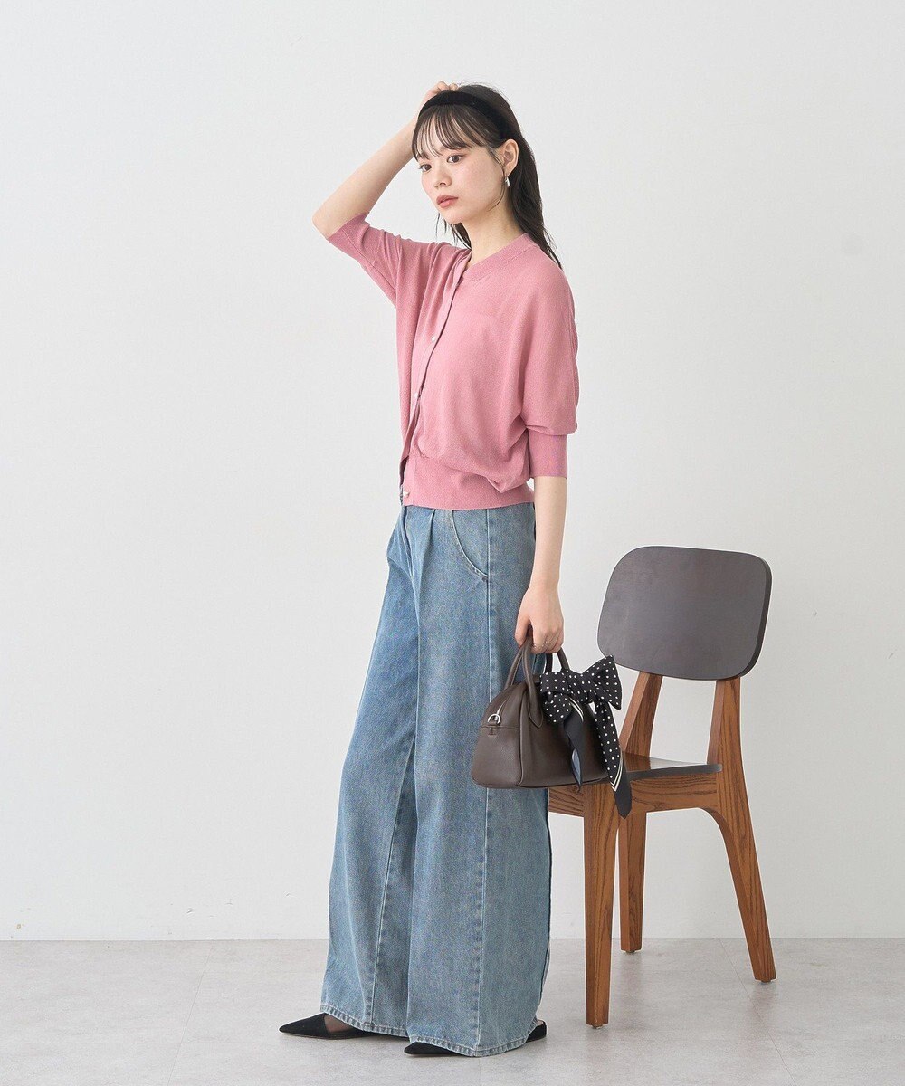 earth music&ecology 【接触冷感】シアードルマンカーディガン 