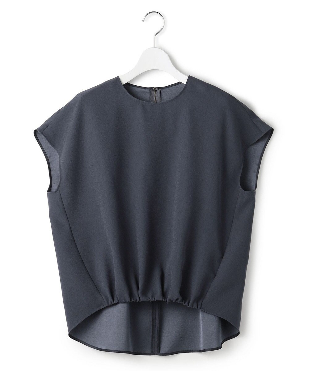 ICB FluidBackSatin フレンチスリーブブラウス 
