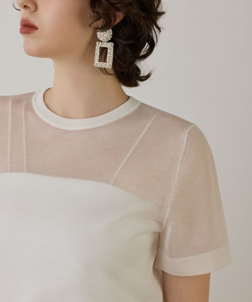 GRACE CONTINENTAL ブライトシアーニットトップ 